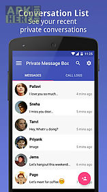 private message box : hide sms