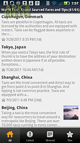 world taxi - fares and tips