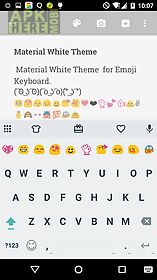 material white emoji keybaord