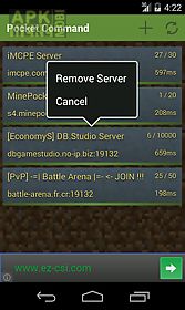 pocket command (for mcpe)