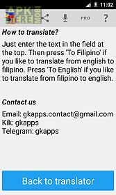 filipino english translator