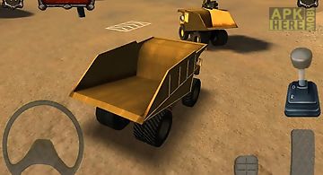 Mining truck parking simulator