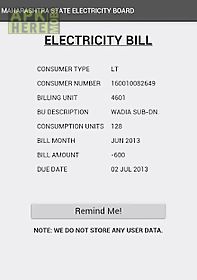 mseb - electricity bill