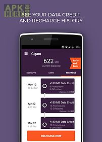gigato: free data recharge