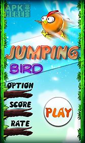 bird jumping