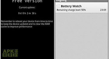 Battery watch - big numbers