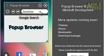 Popup browser beta