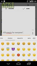 sliding emoji keyboard - ios