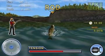 Bass fishing 3d on the boat tota..