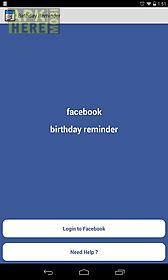 facebook birthday reminder