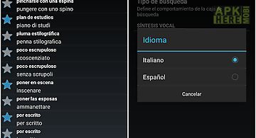 Offline spanish italian dict.