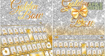Golden bow kika keyboard theme