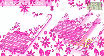 Keyboard color hot pink