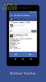 lite feed for facebook (fast)