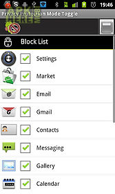 privacy protection mode toggle