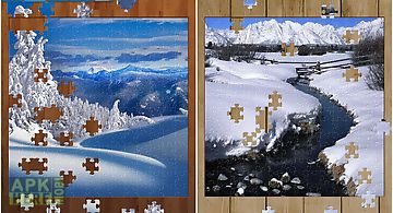 Snow landscape jigsaw puzzles