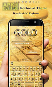 gold pro go keyboard theme