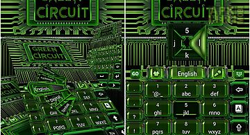 Green circuit keyboard theme