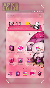 pink love bear theme