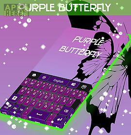 purple butterfly keyboard