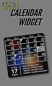 calendar widget
