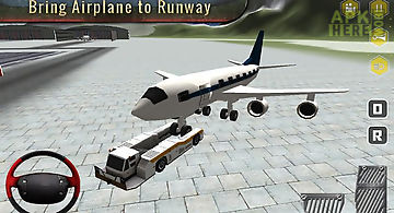 Airport plane ground staff 3d