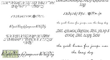 Fonts for flipfont script font