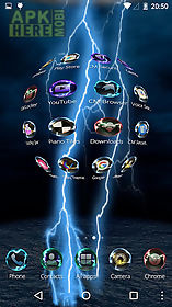 lightning storm tech 3d theme