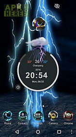 lightning storm tech 3d theme