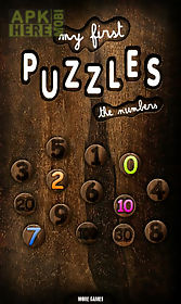 my first kids puzzles: numbers