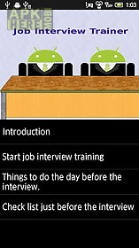 job interview trainer