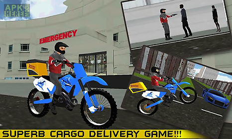 modern bike cargo delivery 3d