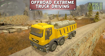 Off­road extreme truck driving