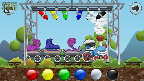 rainbow train: teach colors lv