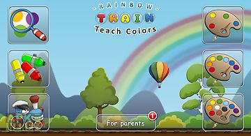 Rainbow train: teach colors lv
