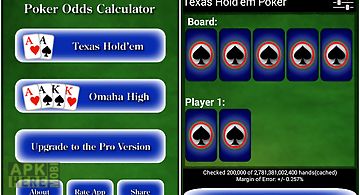 Poker odds calculator