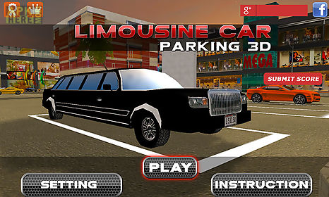 3d limousine car parking