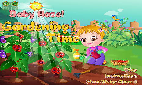 baby hazel gardening time