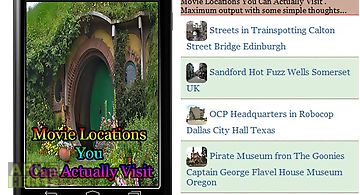 Movie locations you can actually..