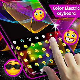 color electric keyboard