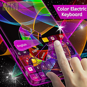 color electric keyboard