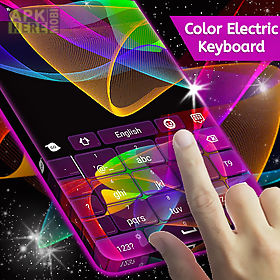 color electric keyboard