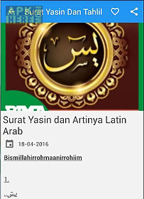 Surat Yasin Arab Latin Artinya For Android Free Download At