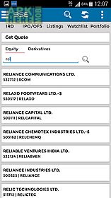 bseindia on mobile