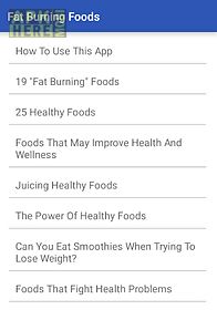 fat burning foods