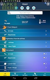 dubai airport + flight tracker