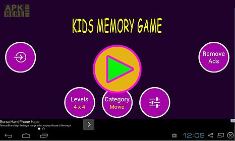 fun memory games for kids