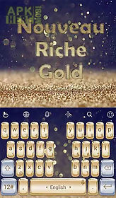 nouveau riche gold theme