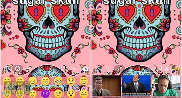Sugar skull keyboard theme