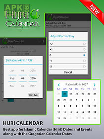 hijri calendar with widget